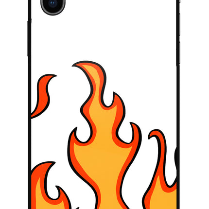 Fired Up – White iPhone XS Glass Case