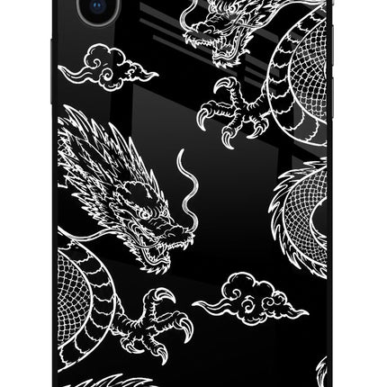 Twin Dragons iPhone XS Glass Case