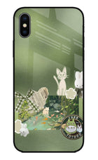 Aesthetic anime iPhone XS Glass Case