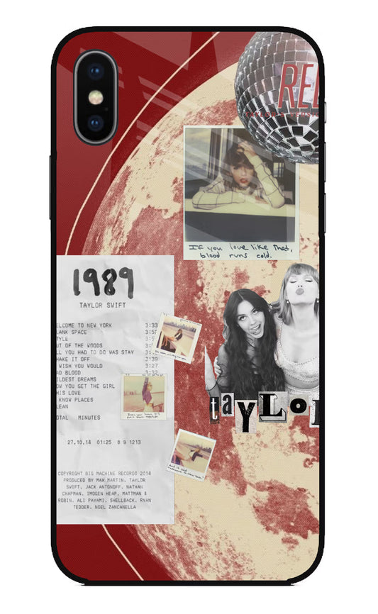 Taylor Swift iPhone XS Glass Case