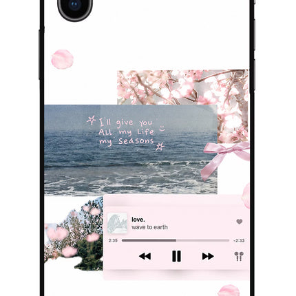 Wave to earth iPhone XS Glass Case