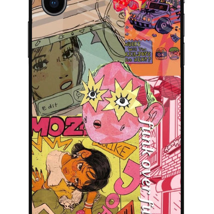Funkover iPhone XS Glass Case