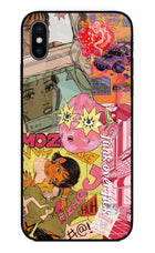 Funkover iPhone XS Glass Case