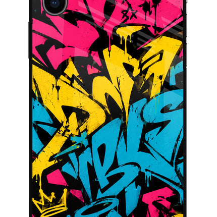 Graffiti Vibe iPhone XS Glass Case