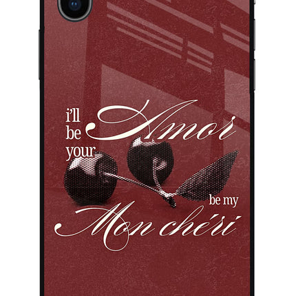Velvet Cherry iPhone XS Glass Case