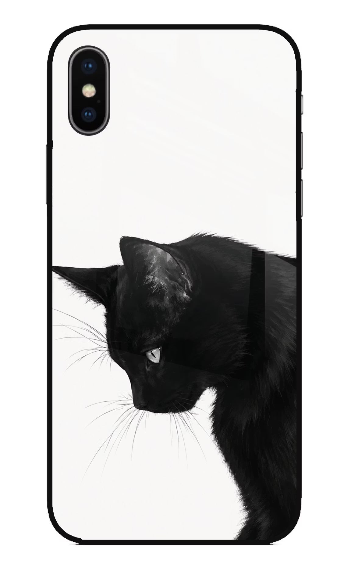 Shadow Gaze iPhone XS Glass Case