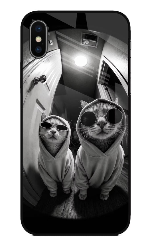 Hood Cats iPhone XS Glass Case
