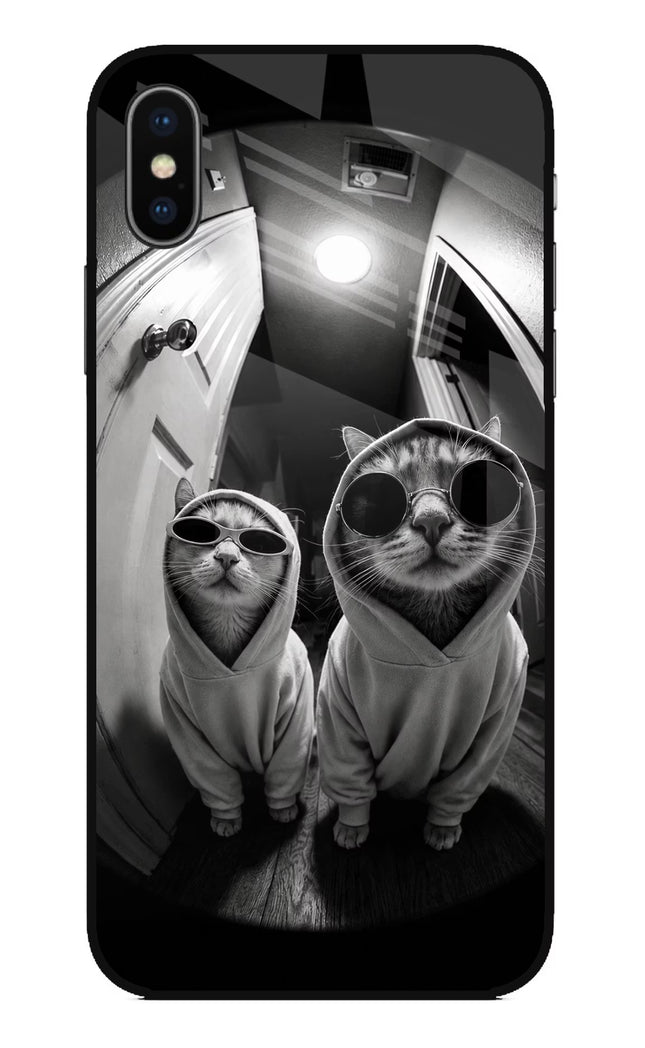 Hood Cats iPhone XS Glass Case
