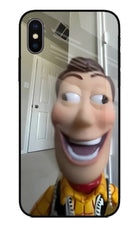 Side Eye Woody iPhone XS Glass Case