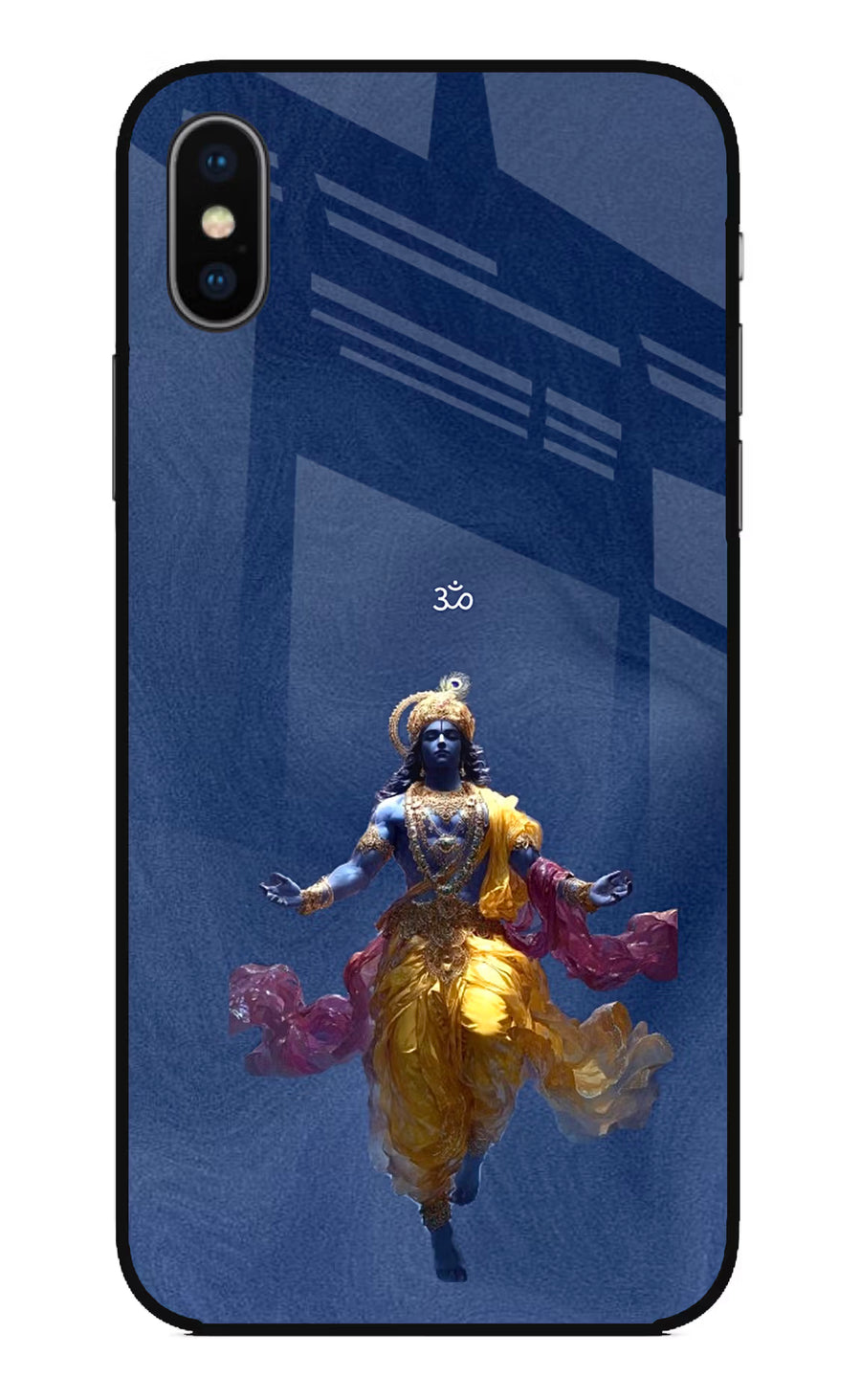 Cosmic Krishna iPhone XS Back Cover, Glass case