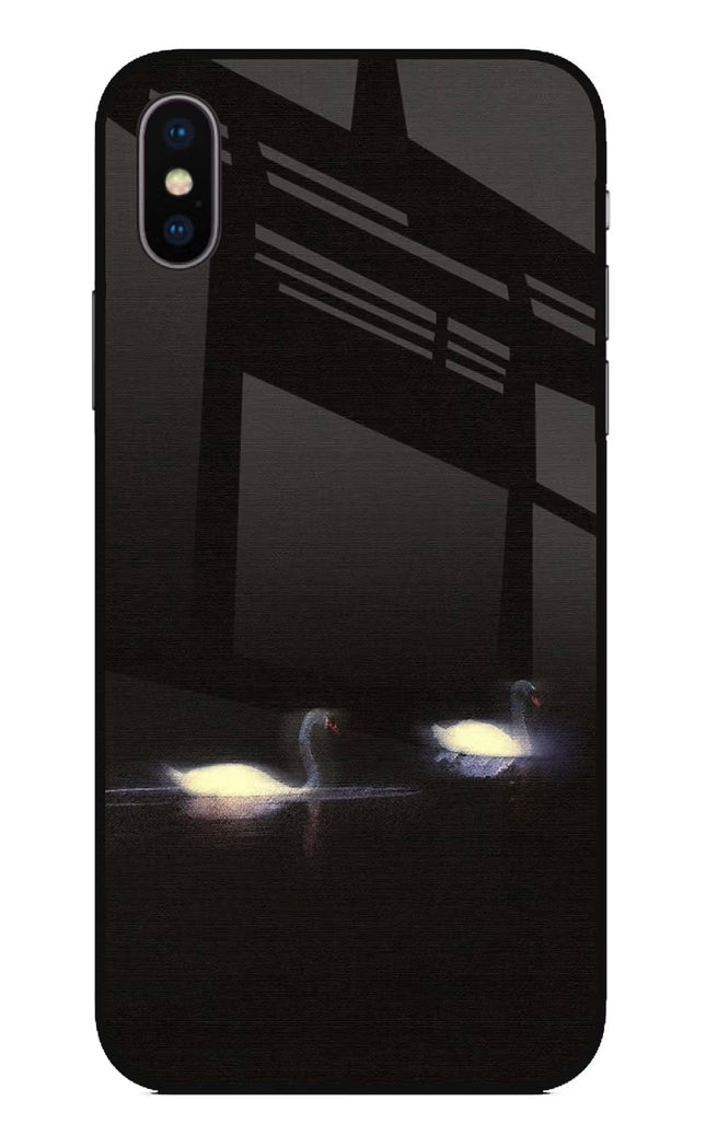 Silent Swans iPhone XS Glass Case