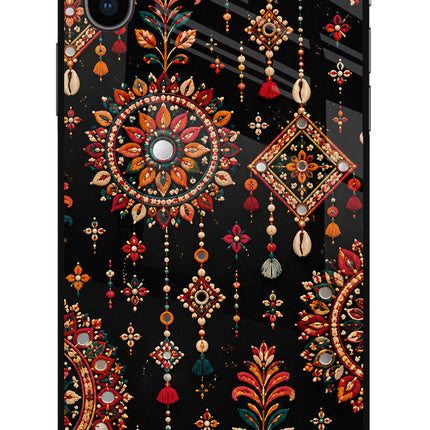Boho Noir iPhone XS Glass Case