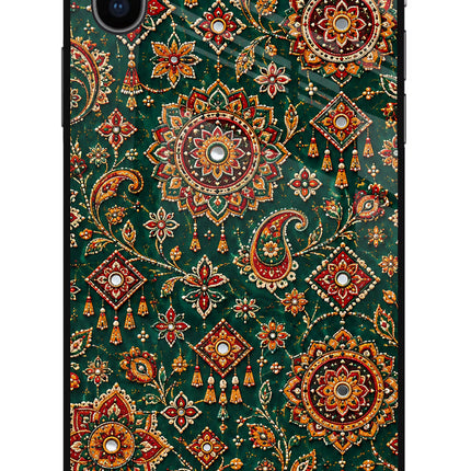 Green Pataka iPhone XS Glass Case