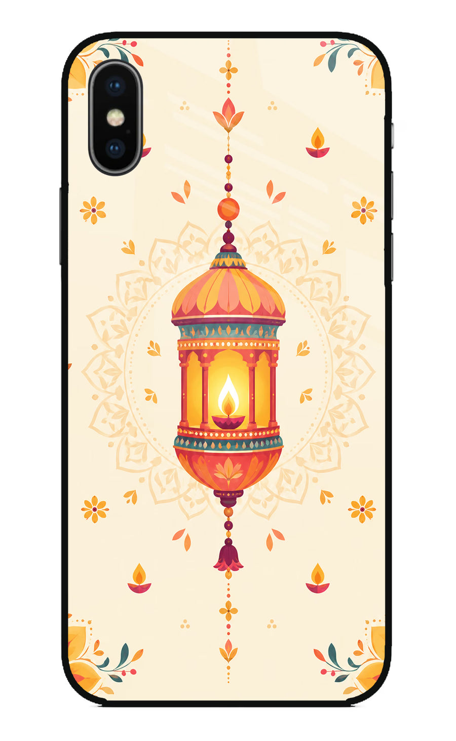 Golden Lantern iPhone XS Back Cover, Glass case