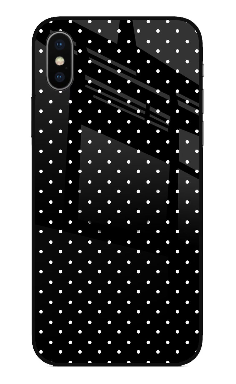 White Dots iPhone XS Pop Case, Glass case