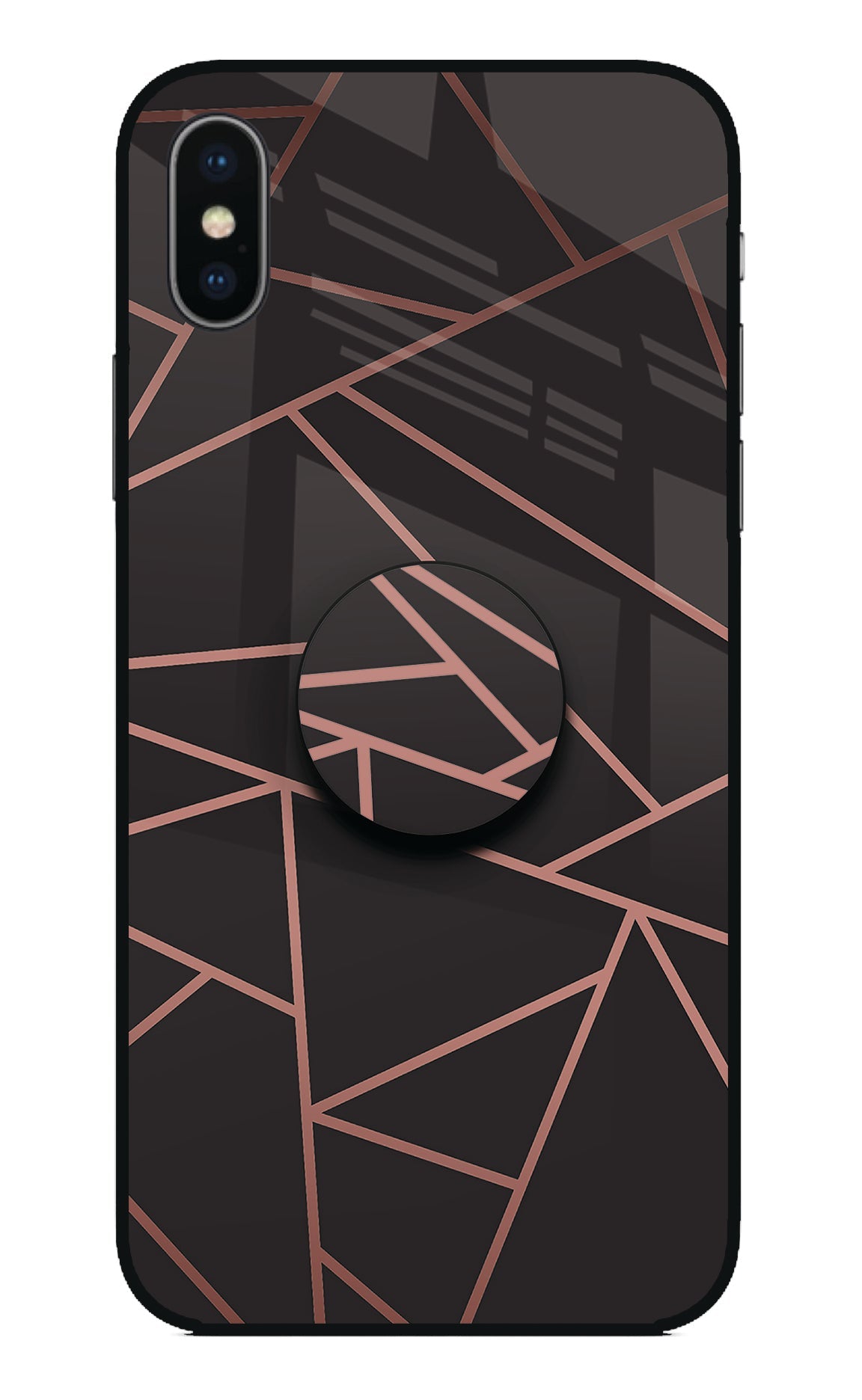 Geometric Pattern iPhone XS Glass Case