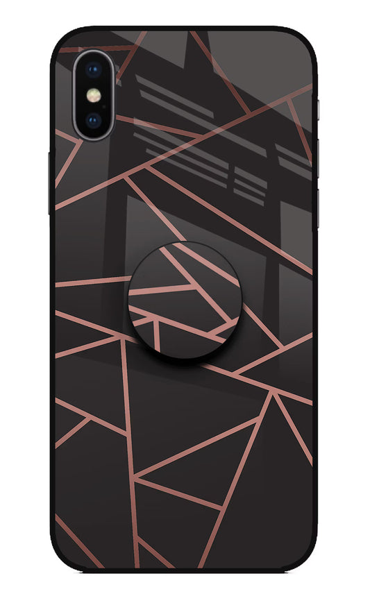 Geometric Pattern iPhone XS Glass Case