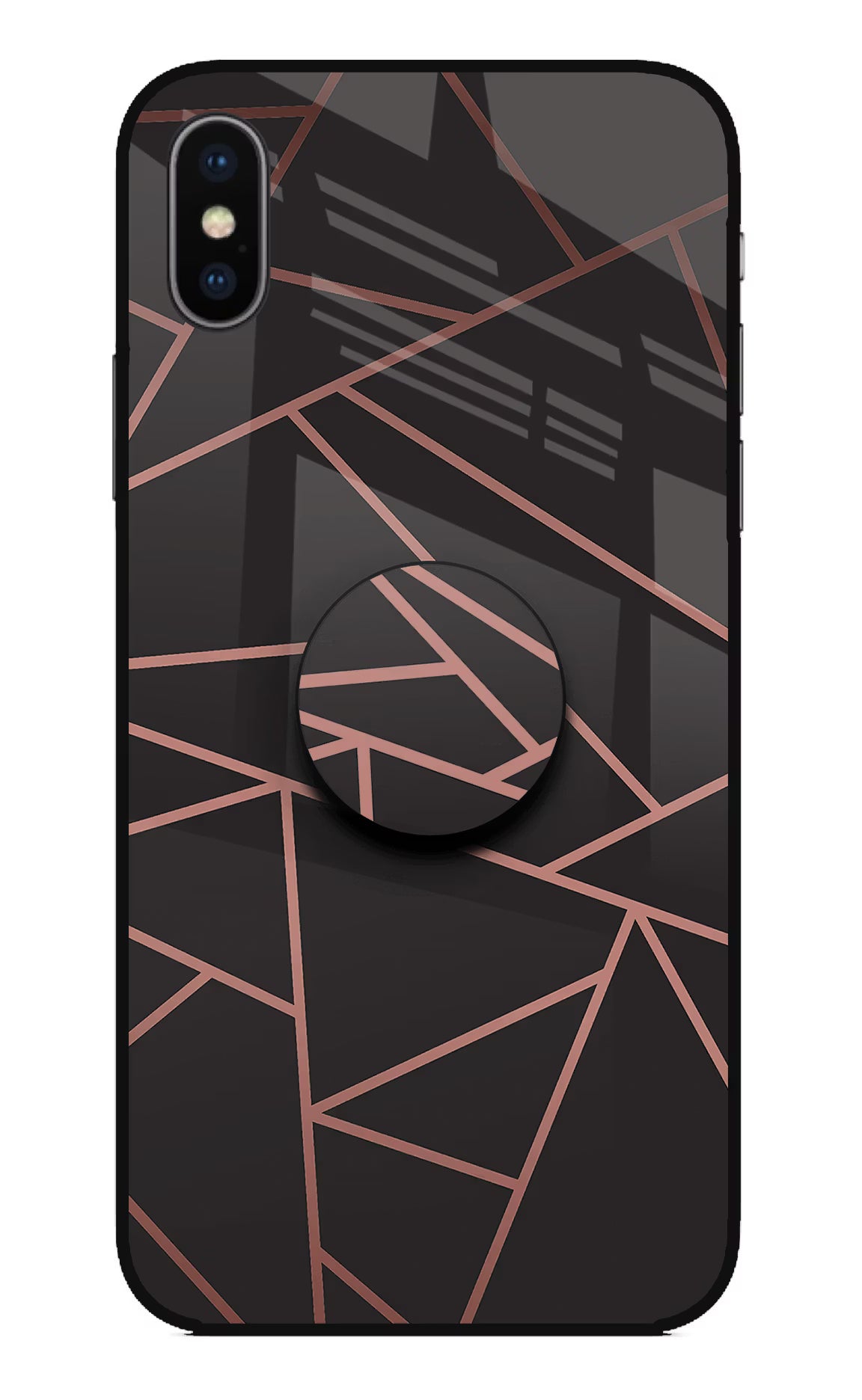 Geometric Pattern iPhone XS Pop Case by Casekaro