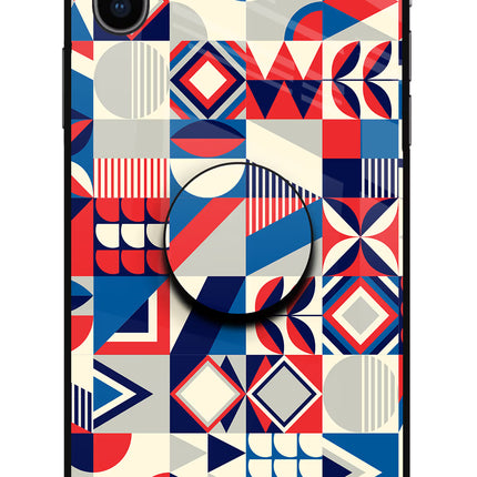 Colorful Pattern iPhone XS Glass Case
