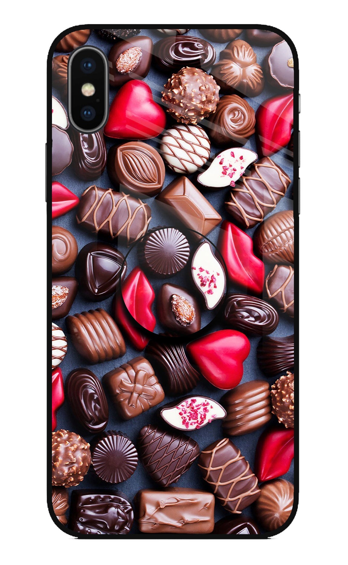 Chocolates iPhone XS Glass Case
