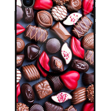 Chocolates iPhone XS Glass Case