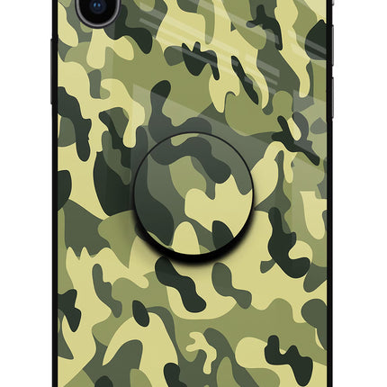 Camouflage iPhone XS Glass Case
