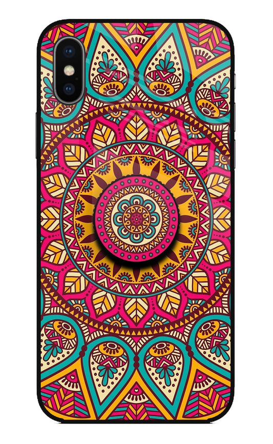 Mandala iPhone XS Glass Case