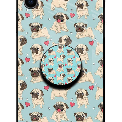 Pug Dog iPhone XS Glass Case