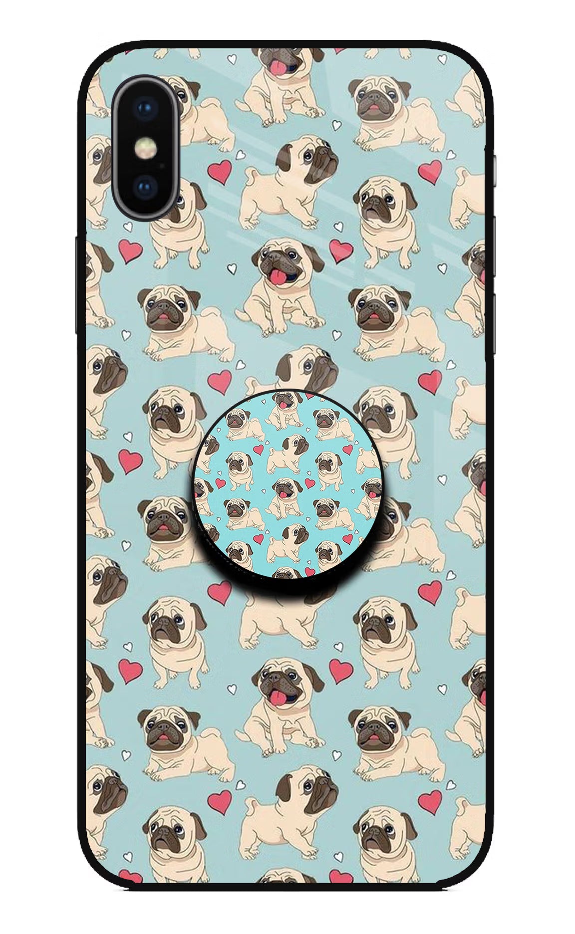 Pug Dog iPhone XS Pop Case by Casekaro