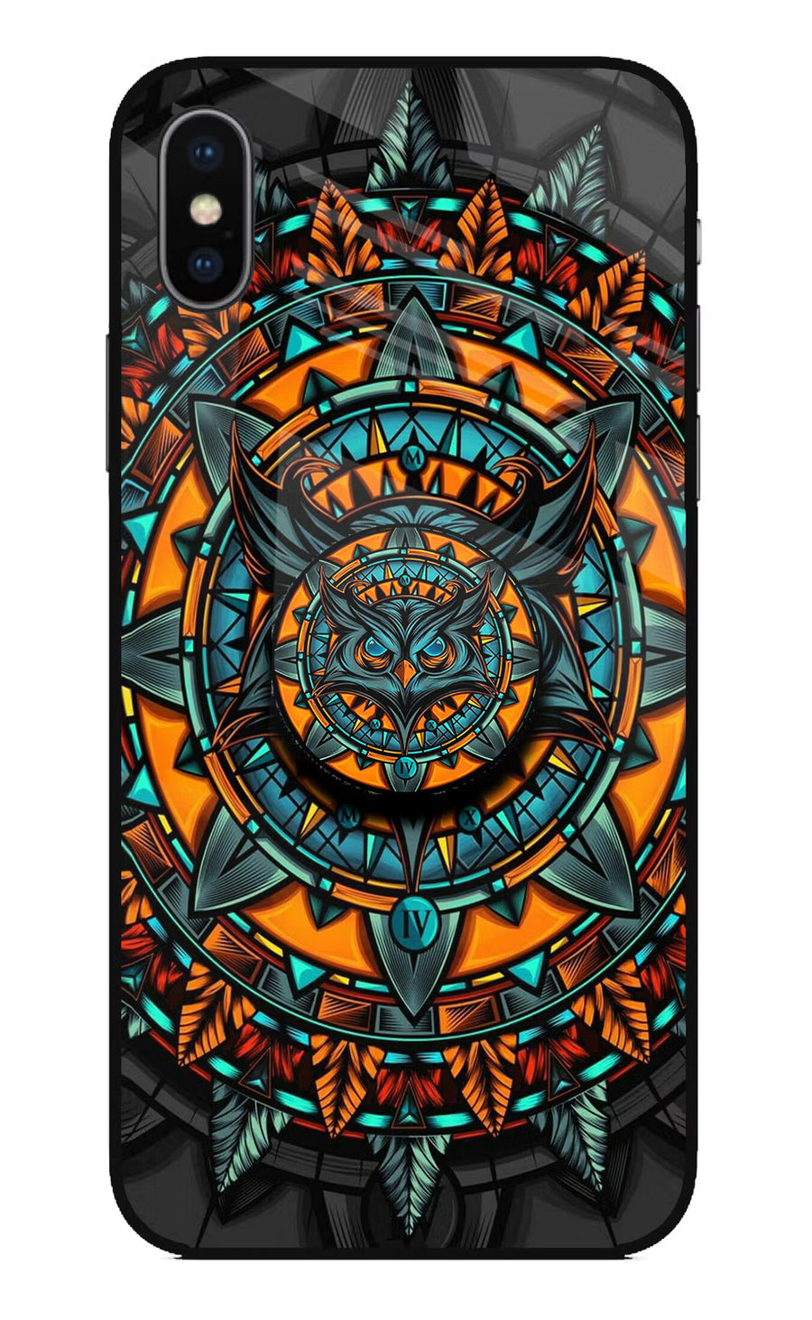 Angry Owl iPhone XS Pop Case, Glass case
