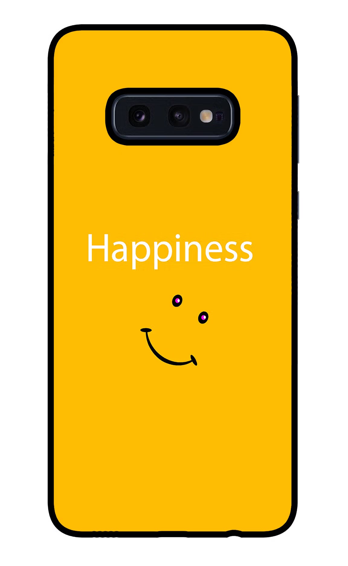 Happiness With Smiley Samsung S10E Glass Case Back Cover by Casekaro