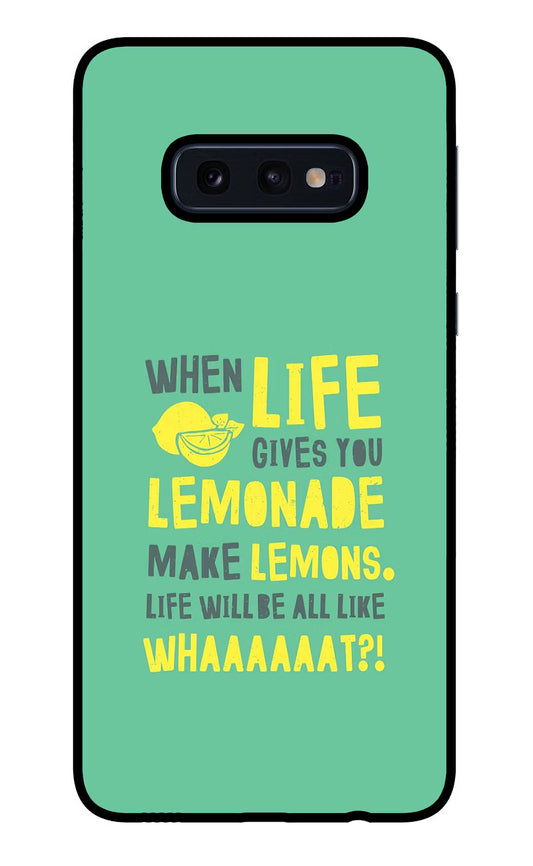 Quote Samsung S10E Glass Case