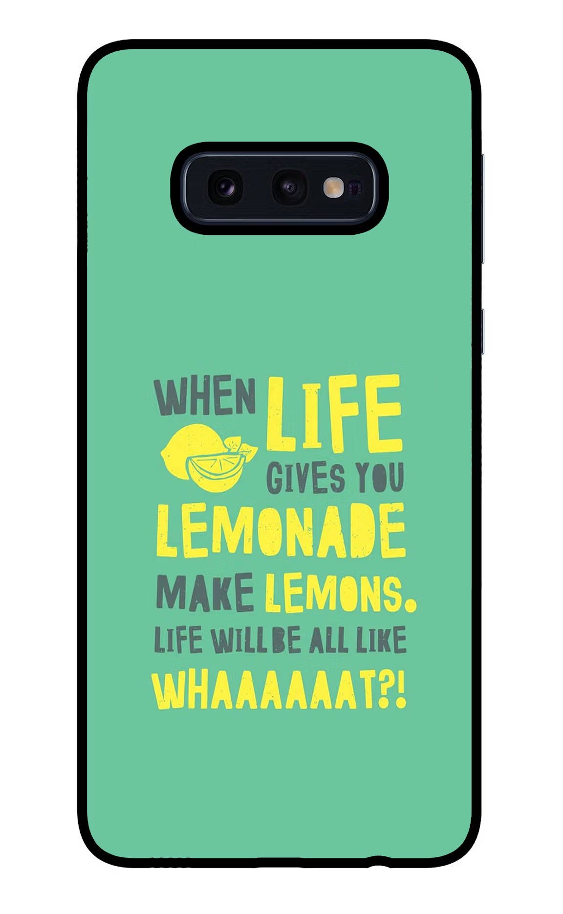 Quote Samsung S10E Glass Case Back Cover by Casekaro