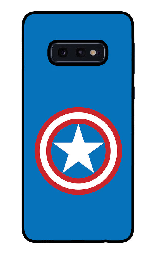 Captain America Logo Samsung S10E Glass Case