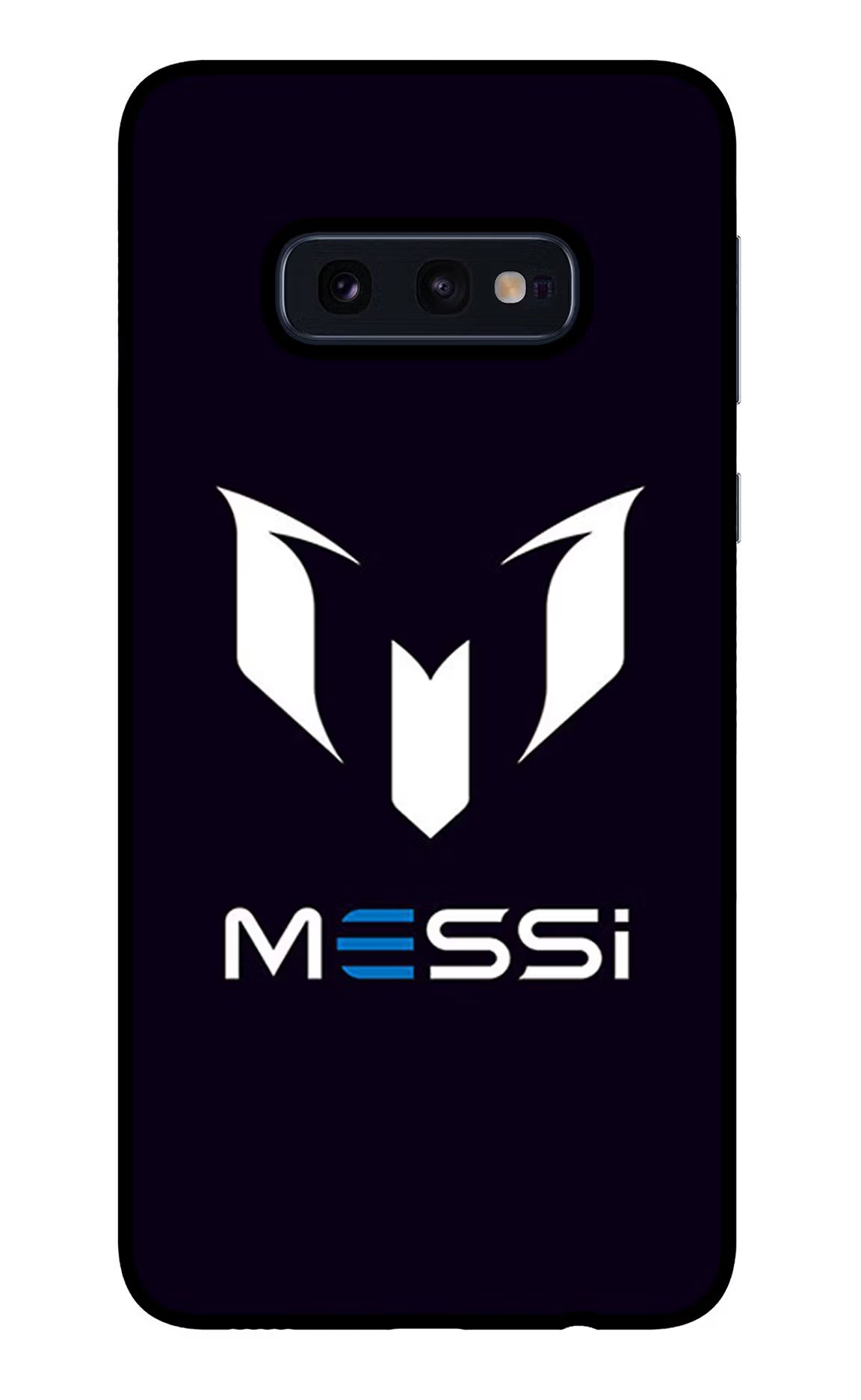 Messi Logo Samsung S10E Glass Case Back Cover by Casekaro
