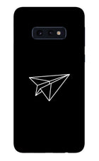 Paper Plane White Samsung S10E Glass Case