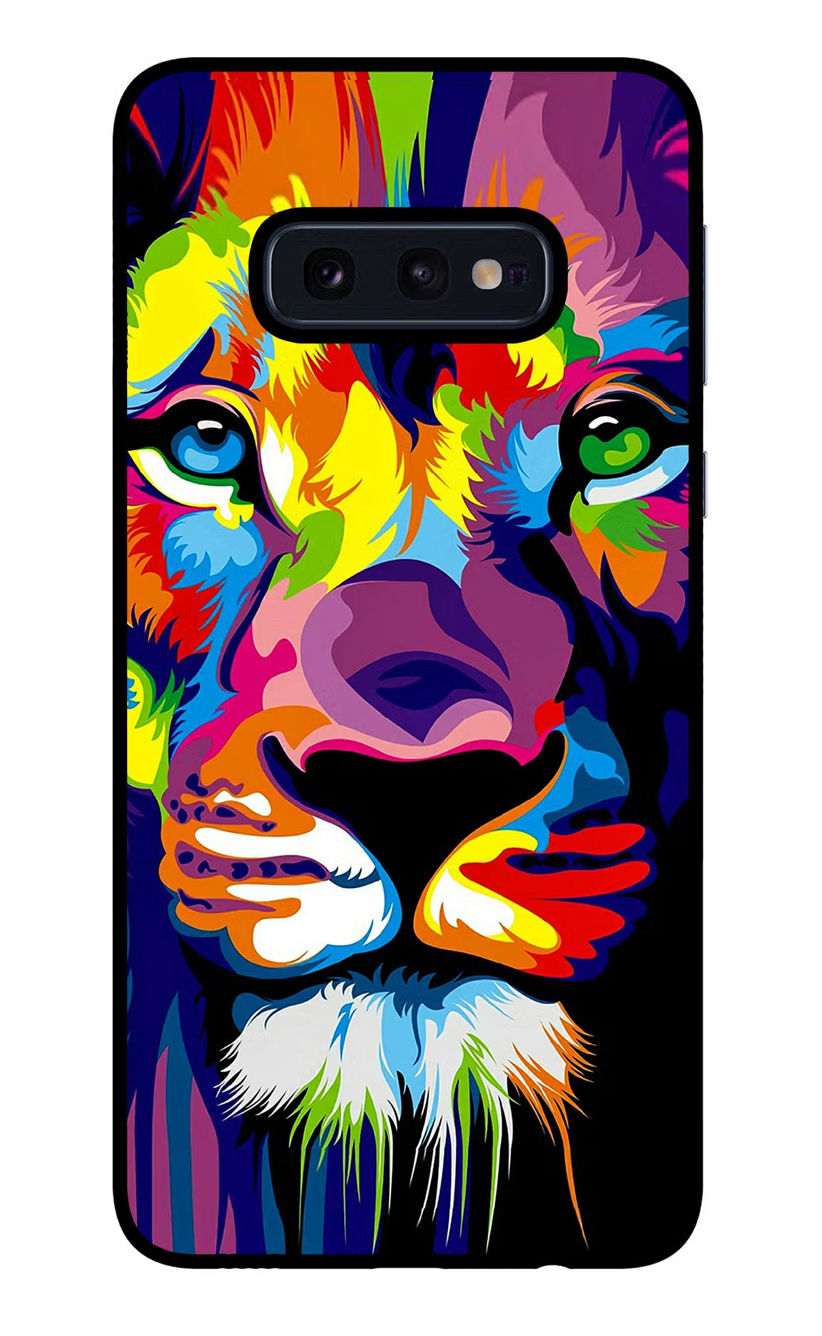 Lion Samsung S10E Glass Case Back Cover by Casekaro