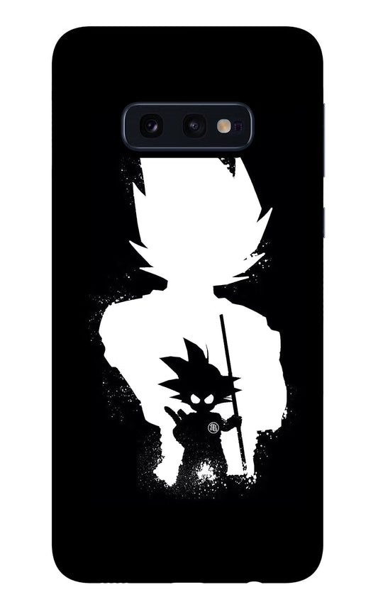Goku Shadow Samsung S10E Glass Case