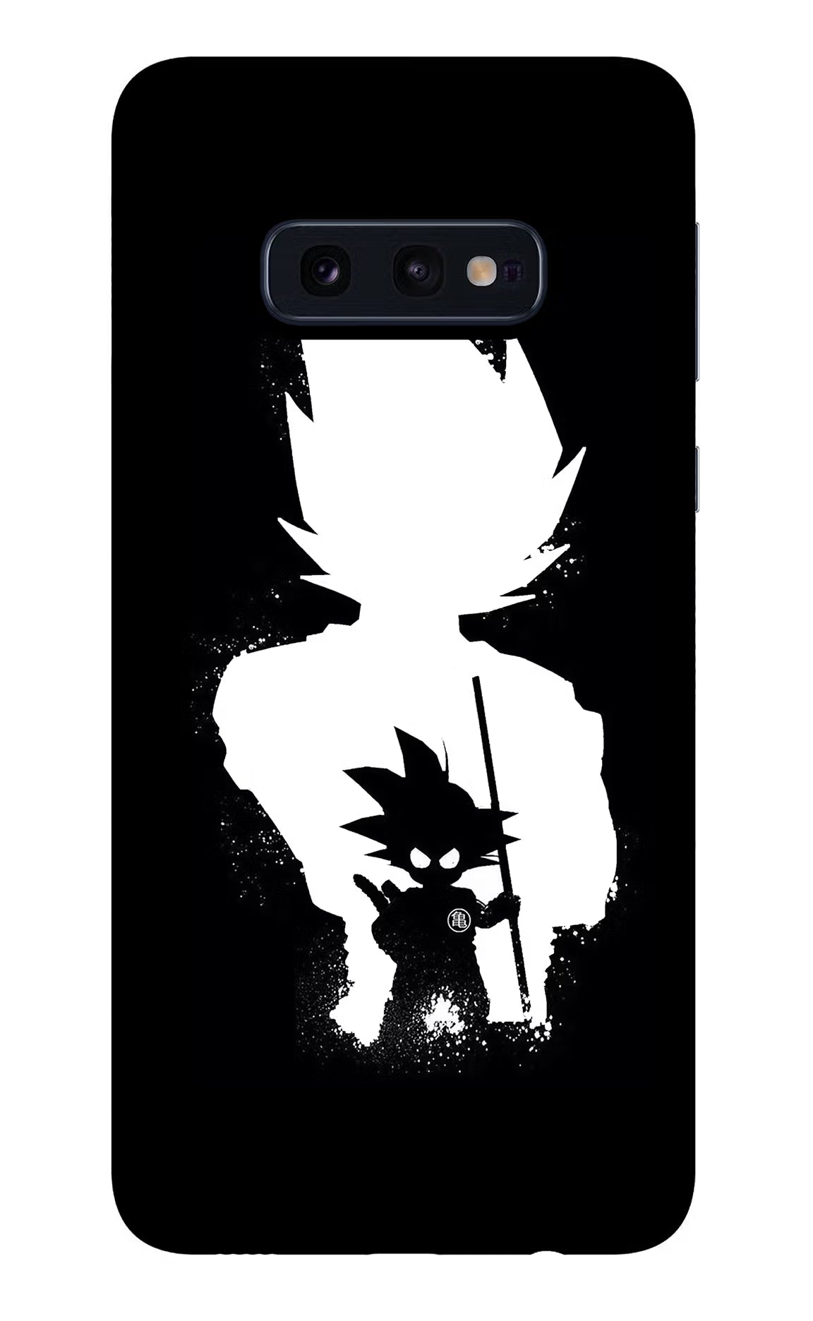 Goku Shadow Samsung S10E Glass Case Back Cover by Casekaro
