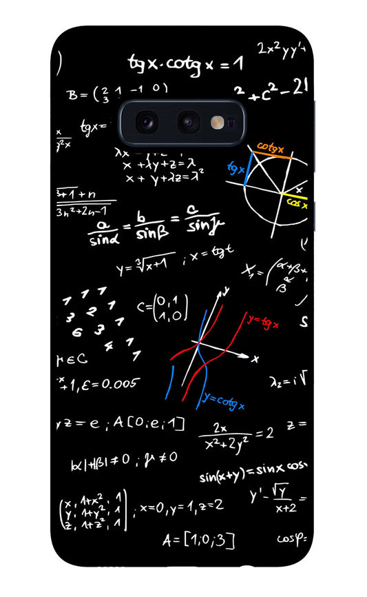 Mathematics Formula Samsung S10E Glass Case