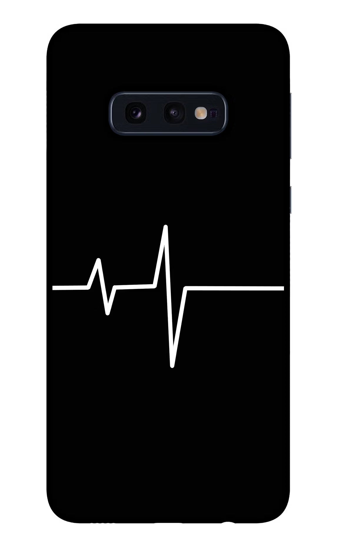 Heart Beats Samsung S10E Glass Case Back Cover by Casekaro