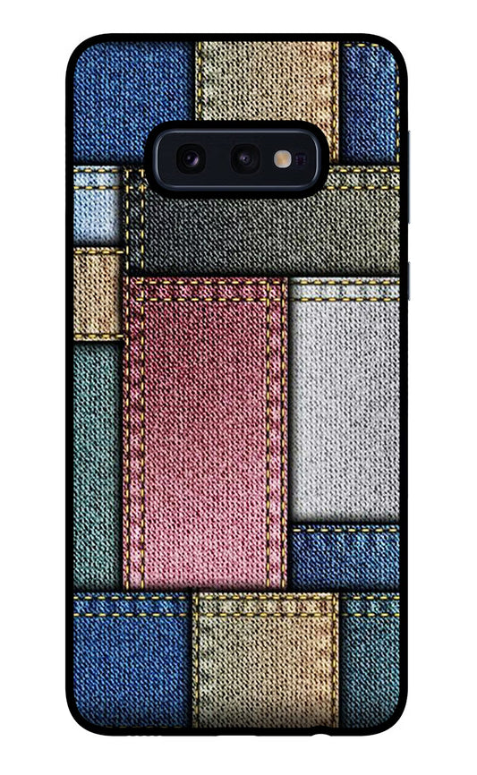 Multicolor Jeans Samsung S10E Glass Case