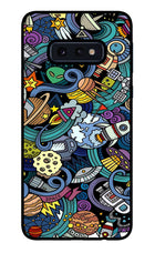 Space Abstract Samsung S10E Glass Case