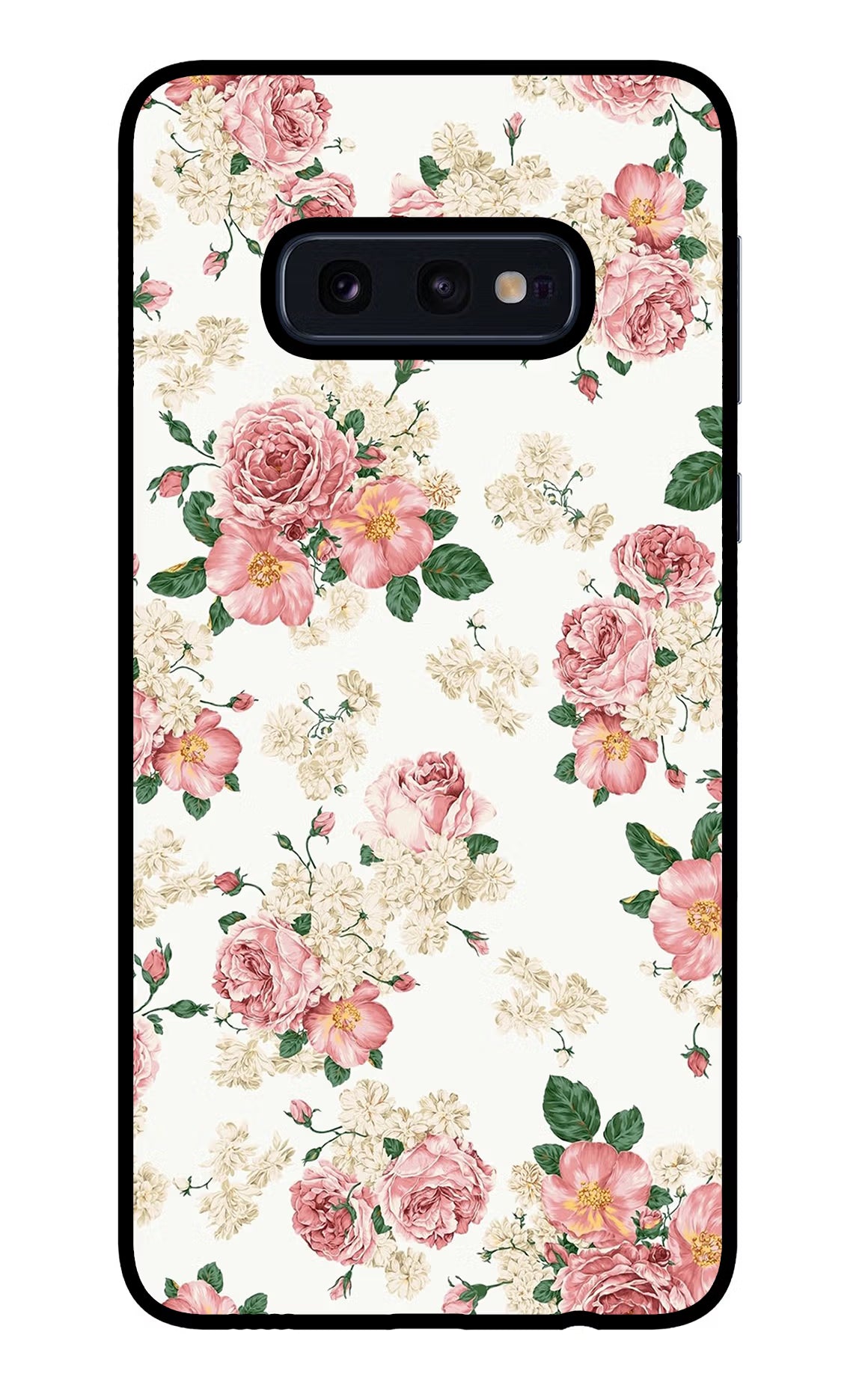 Flowers Samsung S10E Glass Case Back Cover by Casekaro