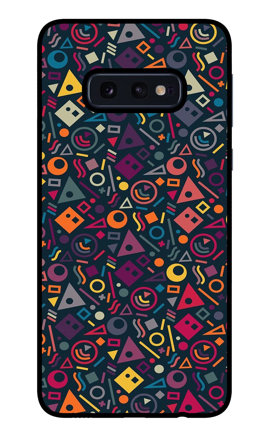 Geometric Abstract Samsung S10E Glass Case Back Cover by Casekaro
