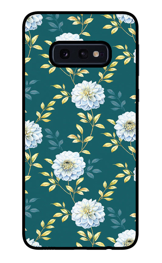Flowers Samsung S10E Glass Case