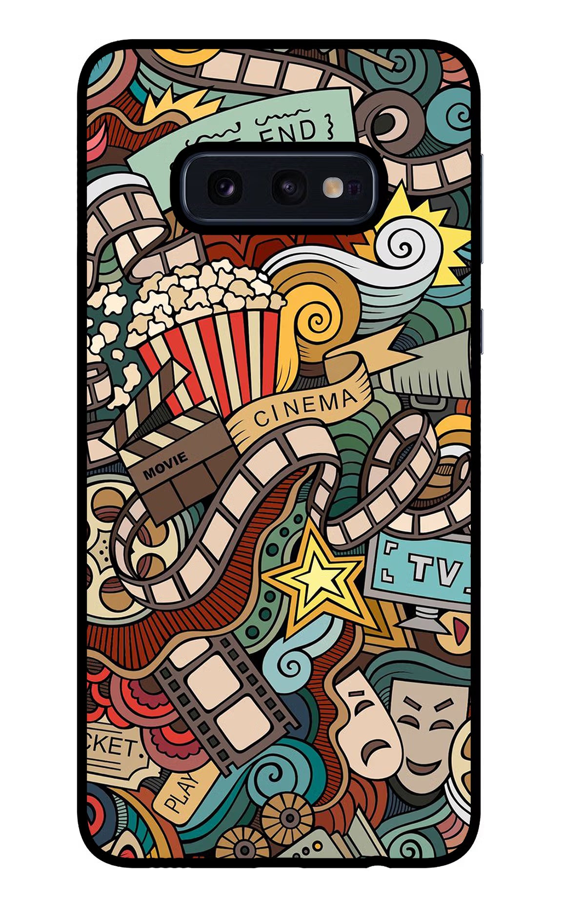 Cinema Abstract Samsung S10E Glass Case