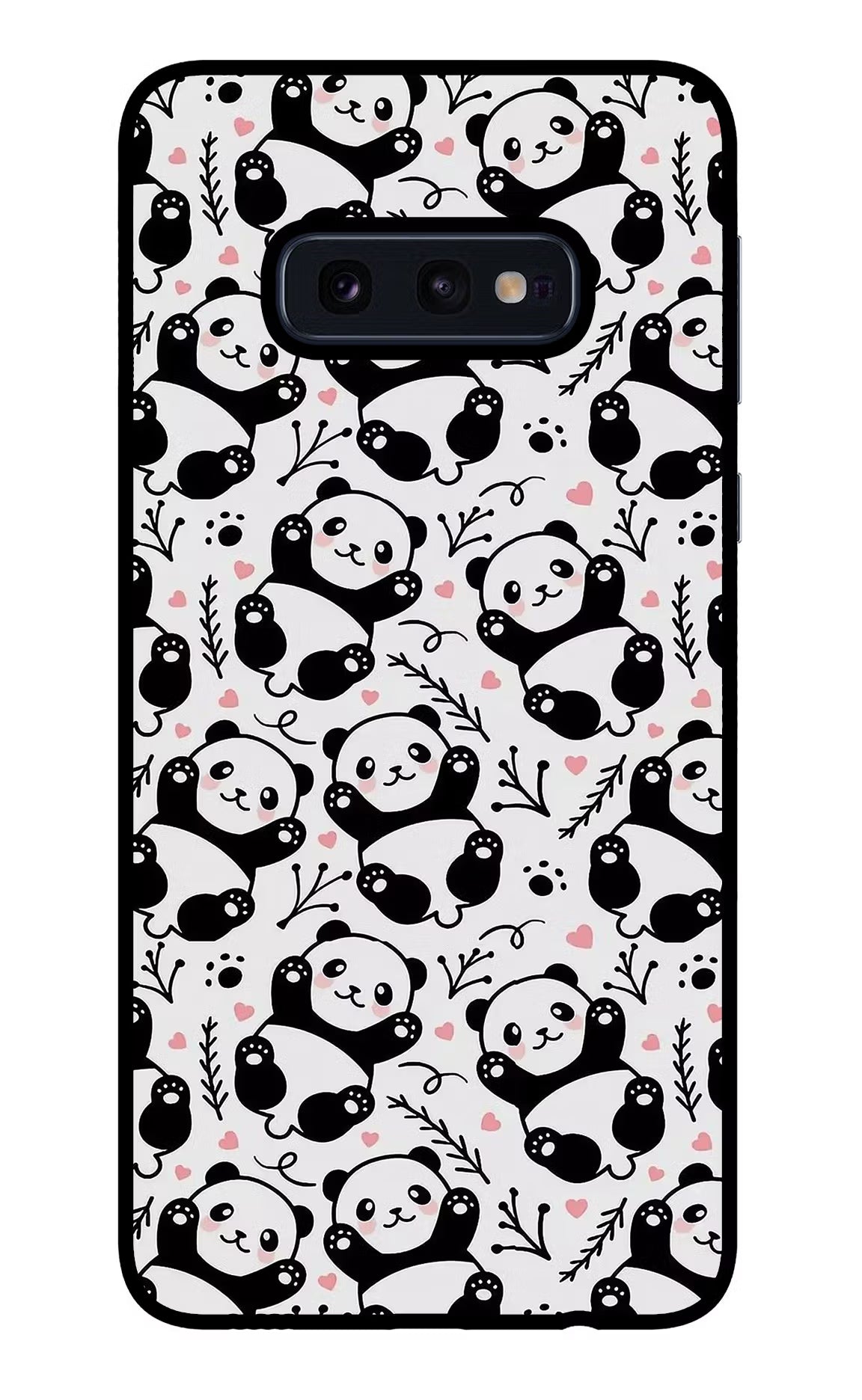 Cute Panda Samsung S10E Glass Case