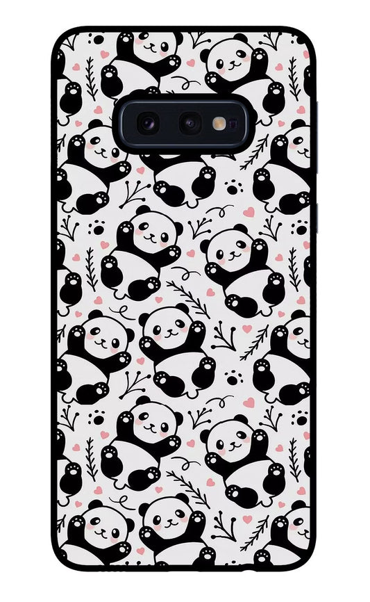 Cute Panda Samsung S10E Glass Case
