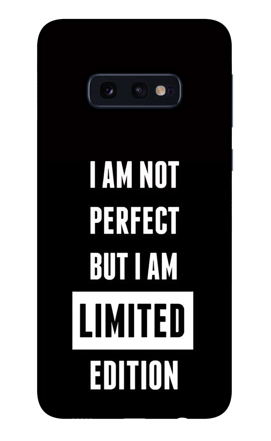 I Am Not Perfect But I Am Limited Edition Samsung S10E Glass Case Back Cover by Casekaro